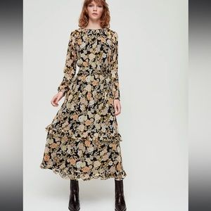Aritzia Little Moon Verbenna Floral Dress Size S
